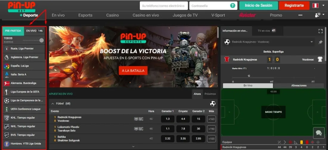 línea de apuestas